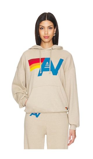Logo Pullover Relaxed Hoodie in Sand | Revolve Clothing (Global)