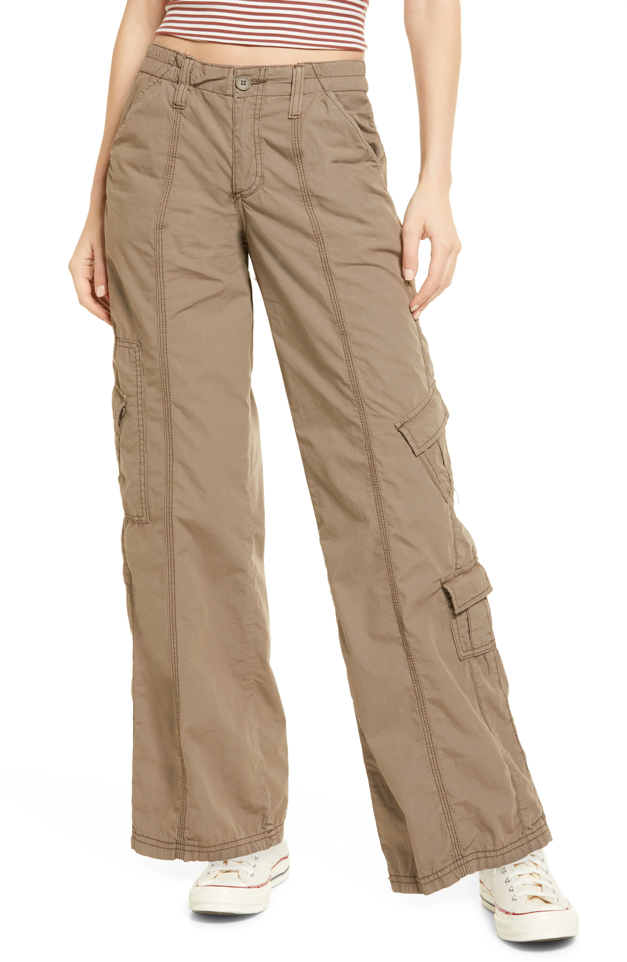 BDG Urban Outfitters Y2K Low Rise Cargo Pants in Khaki at Nordstrom, Size X-Small | Nordstrom