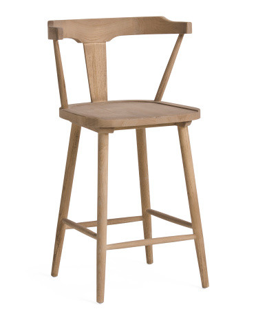 Geneva Wood Counter Stool | TJ Maxx