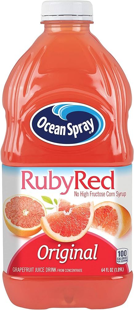 Ocean Spray, Ruby Red Grapefruit Juice Drink, 64 Fl Oz Bottle | Amazon (US)