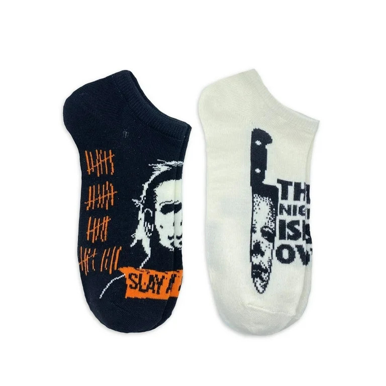 Halloween II Women's No Show Socks, 2-Pack, Size 4-10 | Walmart (US)