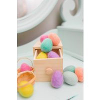 Pastel Easter Eggs -Mini Felt -Easter Decorations -Felt Chicken -Farm Table Food -Rustic Country Decor | Etsy (US)