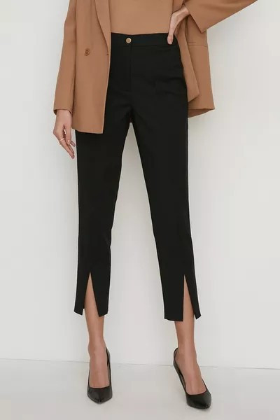 Pettie Cotton Sateen Split Front Trouser | Debenhams UK