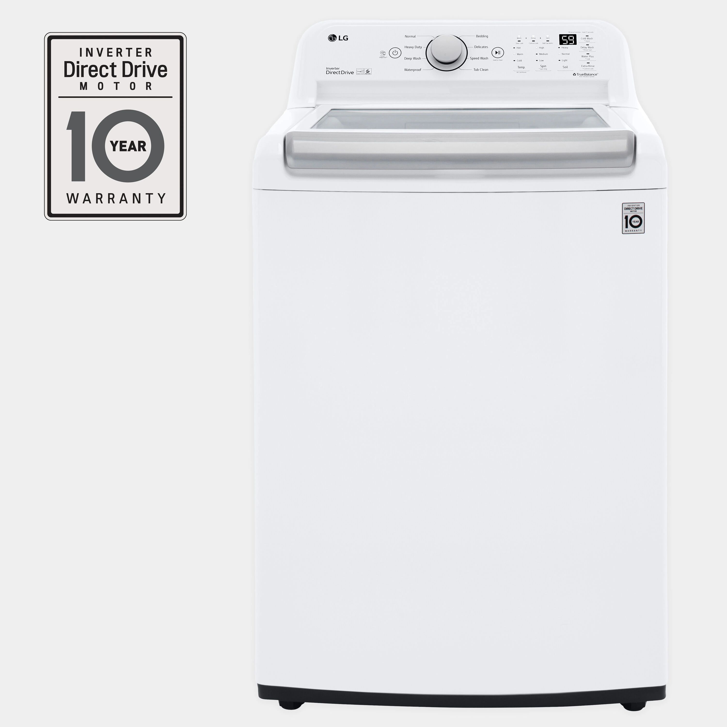 LG ColdWash 5-cu ft High Efficiency Impeller Top-Load Washer (White) ENERGY STAR | Lowe's