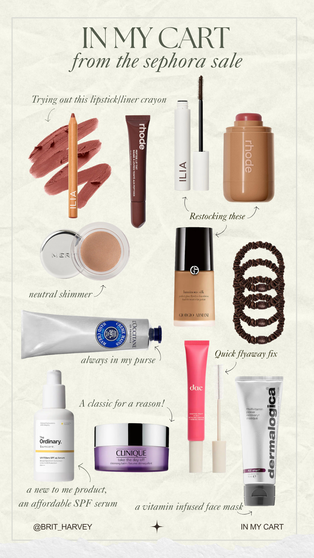 🛍️ Sephora Sale Picks – What’s in My Cart 💄
The sale’s in full swing and there’s still time to save big on beauty favorites 👏
✨ Rouge: 20% off
✨ VIB: 15% off
✨ Insiders: 10% off

Here’s what I’m grabbing — a mix of restocks (hello, Luminous Silk) and new finds I can’t wait to try. Perfect time to treat yourself before the sale ends 🤎

#SephoraSale #MakeupFavorites #SephoraHaul #CleanBeauty #FallBeauty #InMyCart #SephoraFinds #BeautyMustHaves #GlowySkin 

 

#LTKBeauty