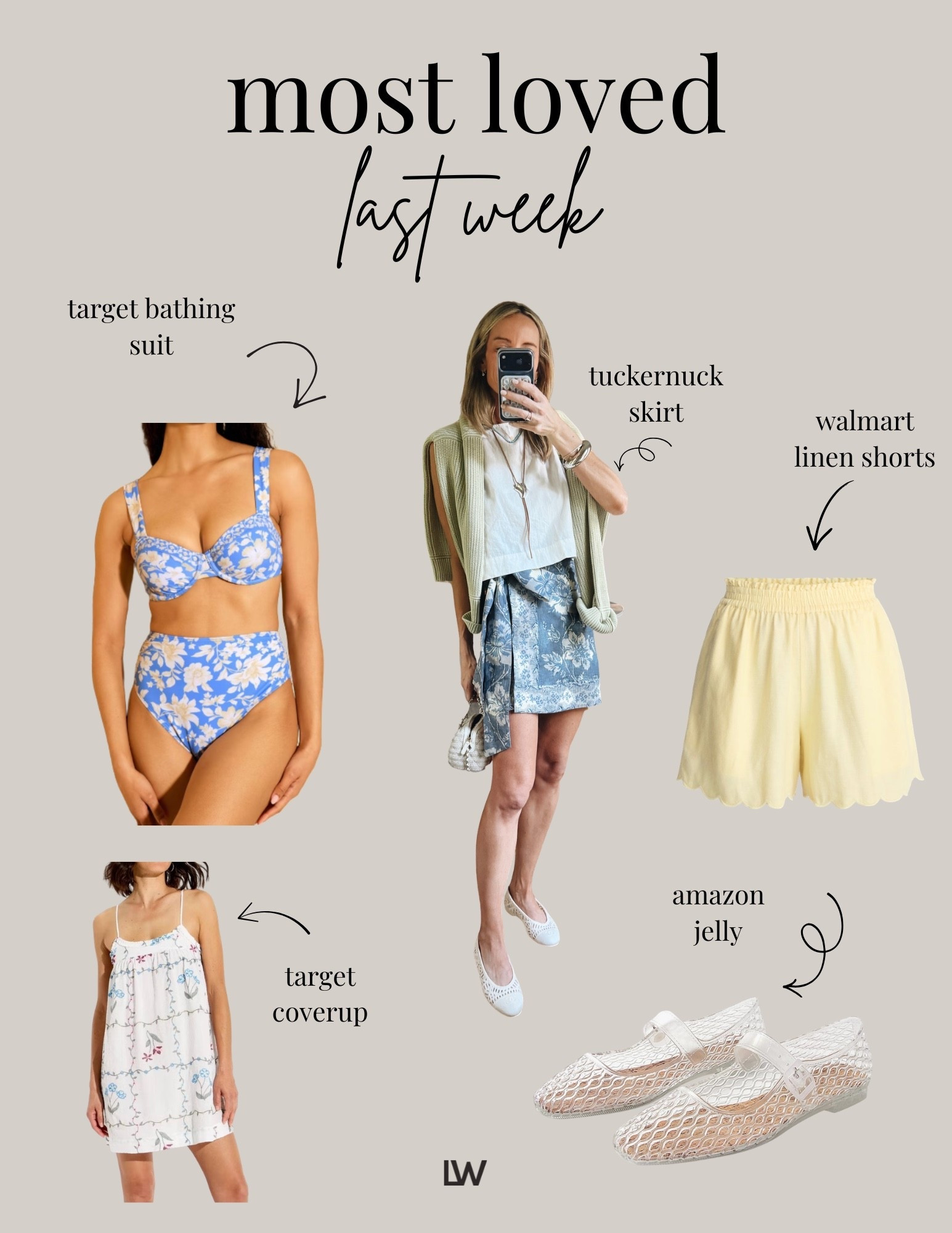 Most loved!
Size 2 skirt or XS 
Size small target dress
Tts swim 
Small shorts
Tts shoes!