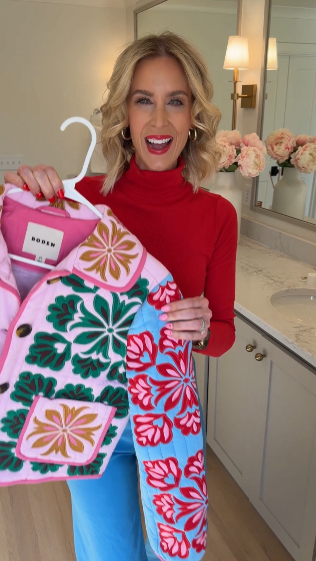 Get ready with me in this fun and colorful outfit!! 

My exact pants are @Anthropologie from last year. I’m linking exact current versions from this year. My exact jacket is @boden but not available any more. I’m linking a lookalike from another retailer. I LOVE a colorful coat and grab them as I find them. Mine is old from @jcrew. I’m linking some fun current ones! 