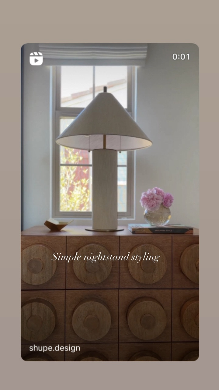 Simple nightstand styling with three items 


Kelly Wearstler, Crate and Barrel, vase, Anthropologie, McGee and Co., brass bowls, large night, styling, home decor 

#LTKstyletip #LTKFind #LTKhome