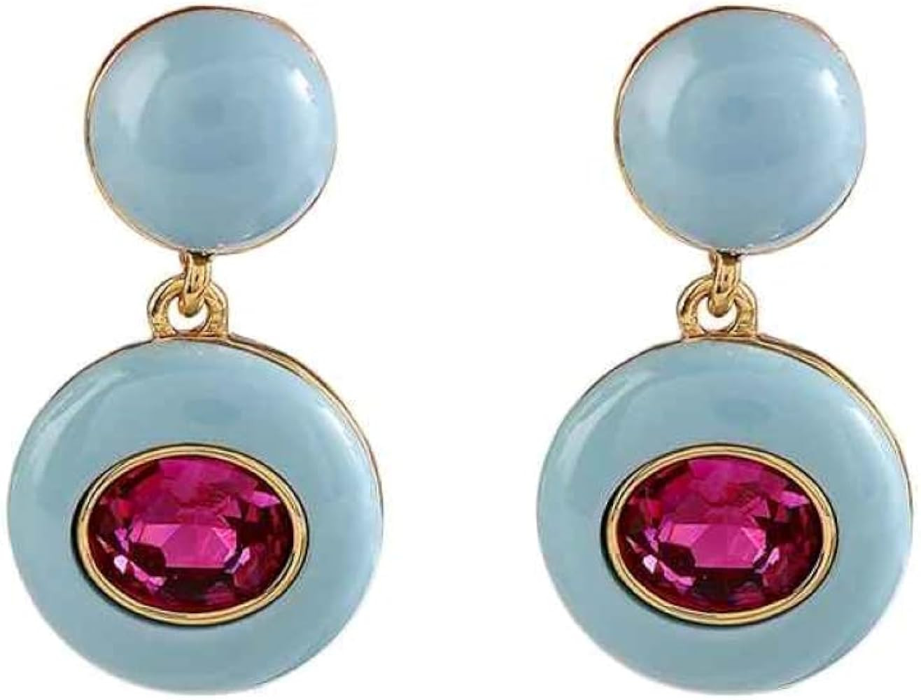 Fashion Jewelry Vintage Temperament Purple Blue Earrings For Women Accessories Gifts 130268 | Amazon (US)