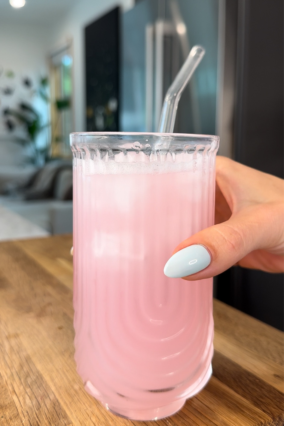 Decorative vintage-look ribbed glassware + glass straw 

#LTKunder50 #LTKhome