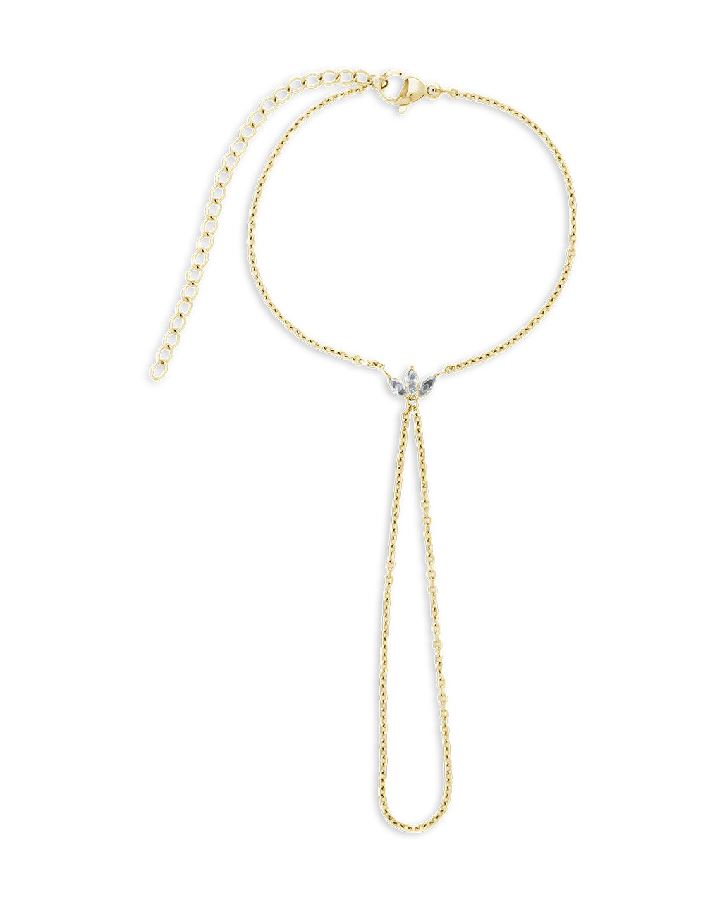 Amari Lotus CZ Hand Chain | Sterling Forever