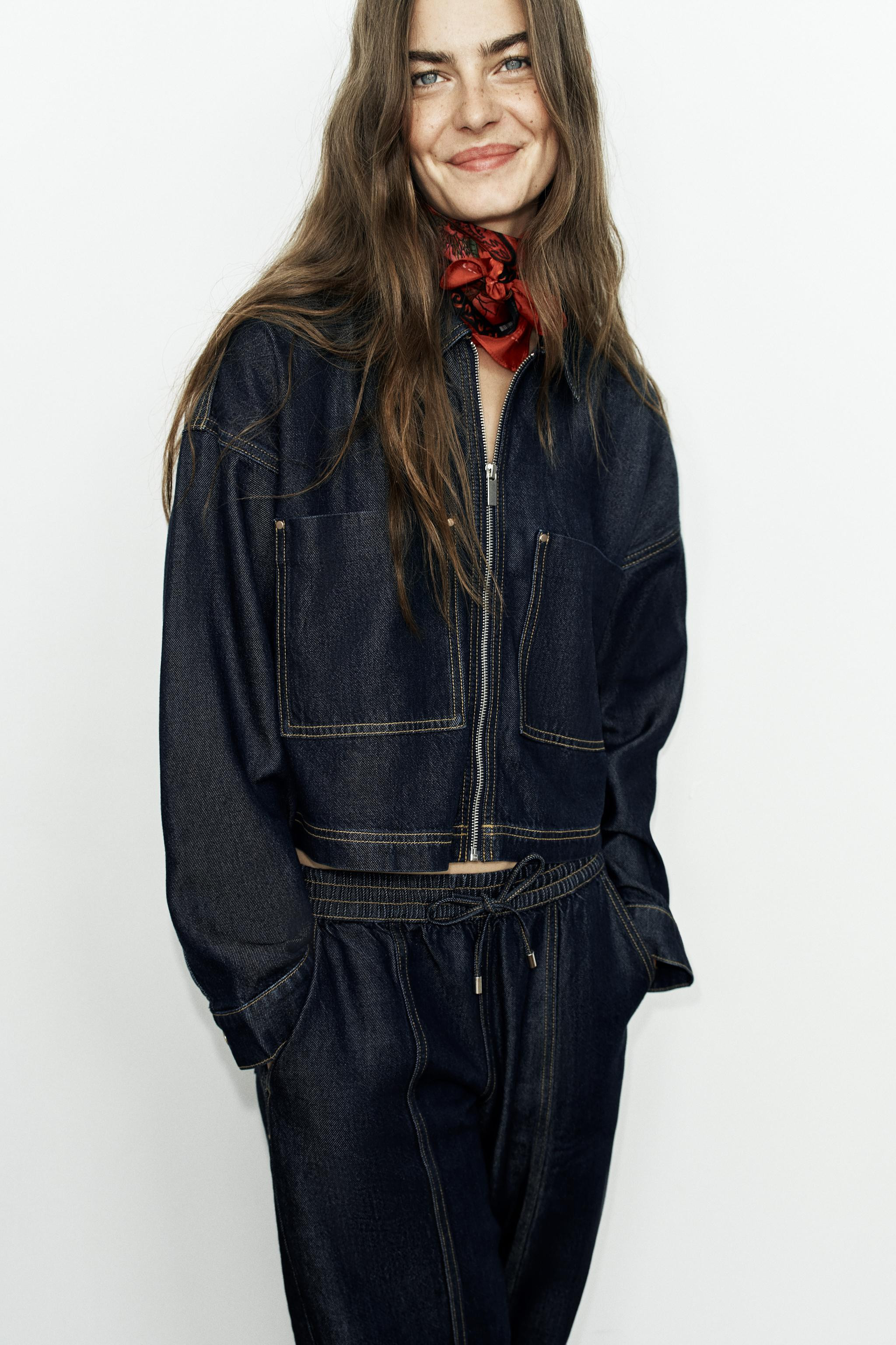 Z1975 HIGH-RISE WIDE LEG JOGGER JEANS | Zara US