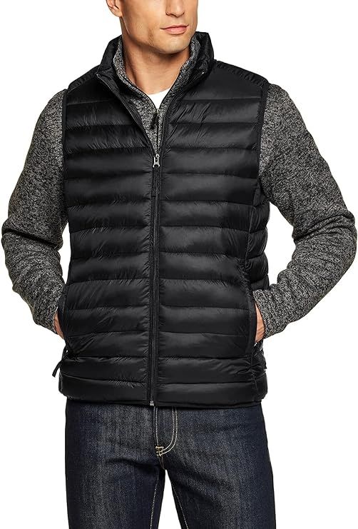 TSLA Men's Lightweight Packable Accent Puffer Vest, Water-Resistant Winter Outdoor Vests | Amazon (US)