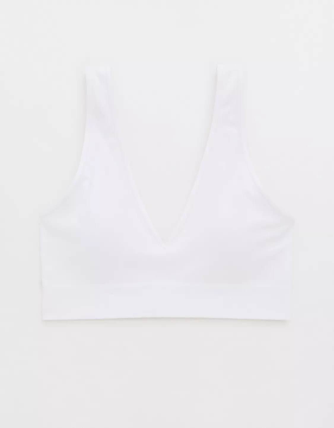 Superchill Cotton Seamless Plunge Bralette | American Eagle Outfitters (US & CA)