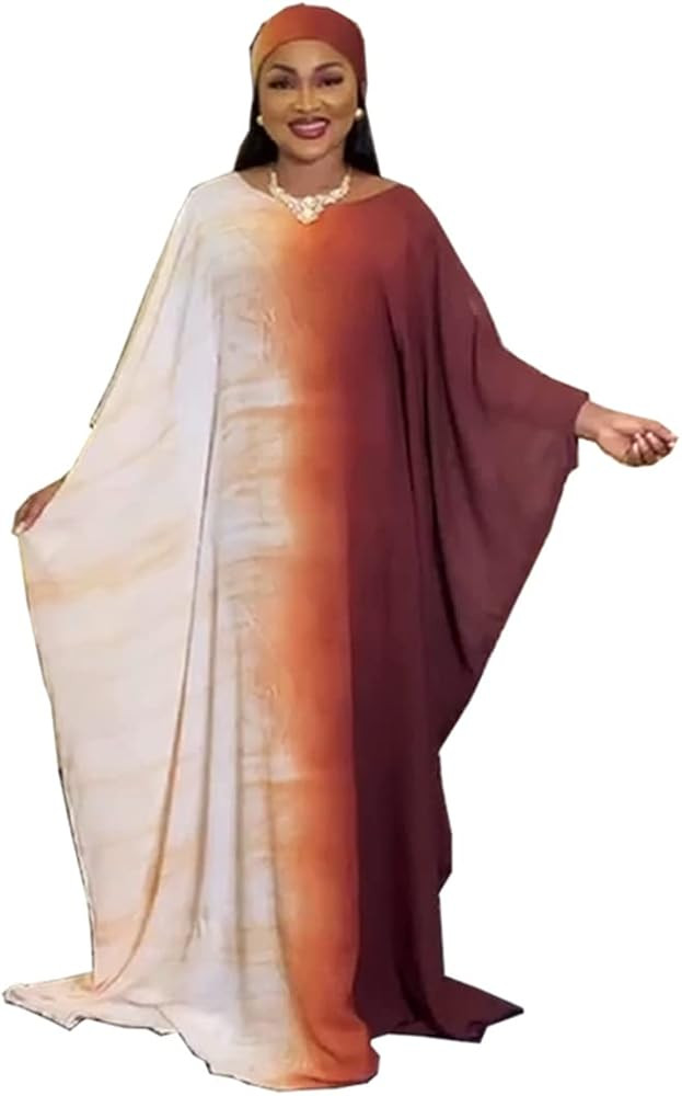 Abaya Fashion African Women Muslim Dress Kaftan Dubai Turkish Casual Dresses with Inner and Scarf... | Amazon (US)