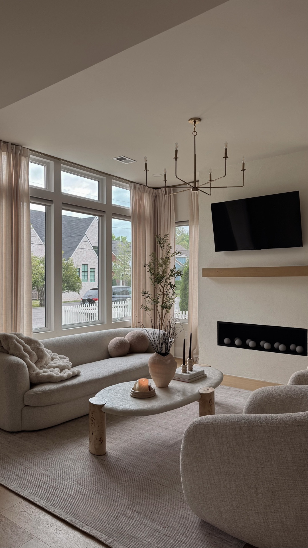 Amazon track + drapes! 

I bought color “birch"