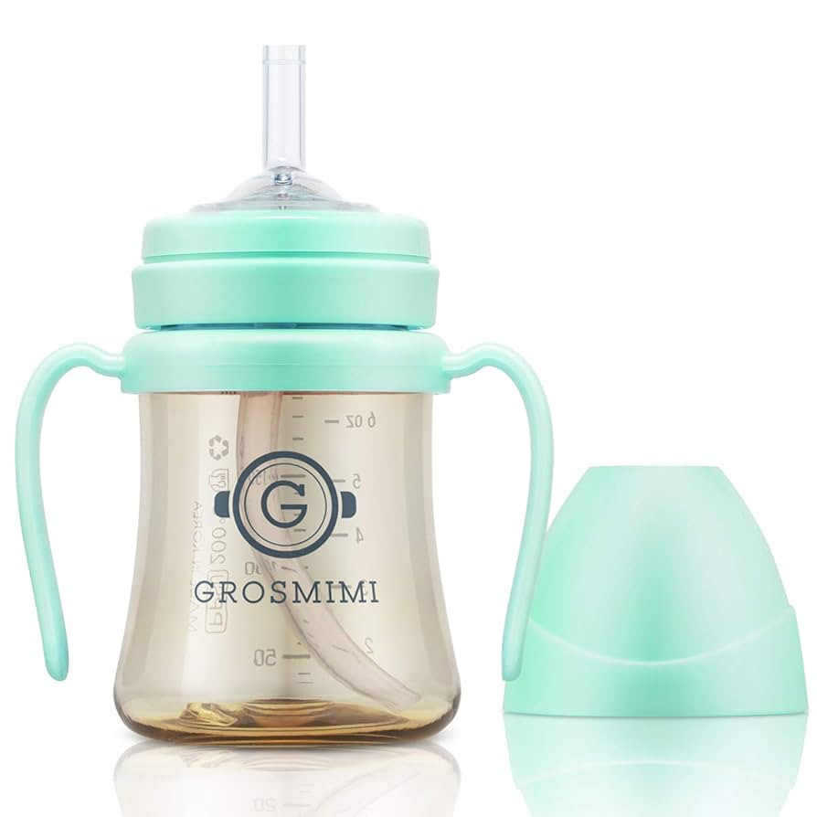 GROSMIMI Spill Proof no Spill Magic Sippy Cup with Straw with Handle for Baby and Toddlers, Custo... | Amazon (US)
