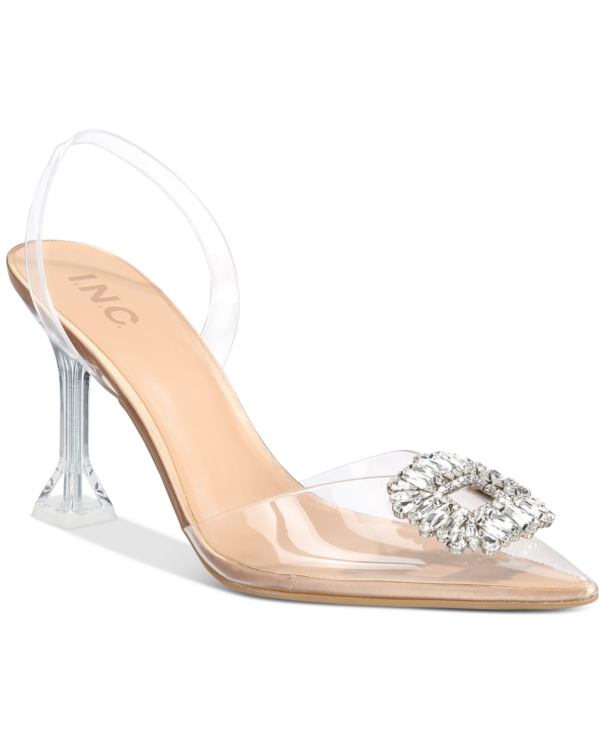 Inc International Concepts Scienna Vinyl Slingback Pumps, Created for Macy's Women's Shoes | Macys (US)