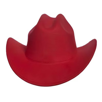 Underwraps Cattleman Thick Felt Cowboy Hat Adult Costume Accessory | Red | Target