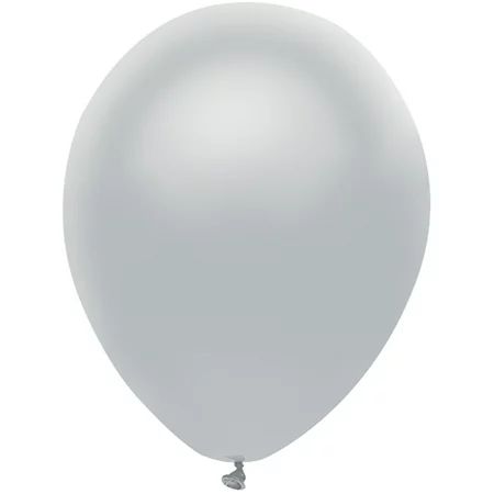 Way to Celebrate Latex Balloons 12"" Silver Wedding Decor, 10 Count Bag | Walmart (US)