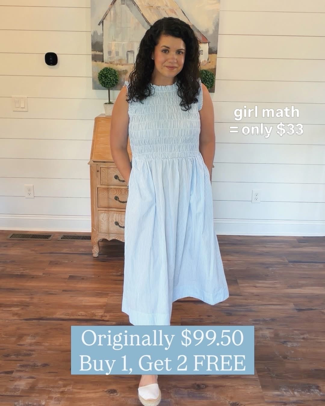 Summer dresses that are cute AND affordable?! Say less!!! ☀️🌸🩵🌴

I rounded up some of the cutest summer dresses, and the deals right now are honestly TOO good not to share🤯🙌🏼

We’re talking dresses originally $99.50 marked down to just $29.85, others that were $78 and are now only $31.20, plus an incredible sale that’s buy 1 dress, get 2 FREE dresses, which make these dresses only about $33 each👏🏼

And the best part? They’re all 100% cotton, which I love because they’re made from natural fibers & they are lightweight, breathable, and perfect for summertime☀️

Whether you’re shopping for vacations, church, brunch, beach trips, summer events, or simply everyday mom life, these are the kinds of pieces you’ll reach for again and again without the crazy price tag 🌸✨

Run before sizes sell out because these deals are way too good to miss🛍️

Which one are you adding to your cart first? 👏🏼

#dress #dresses #dresslover #spring #springstyle #springfashion #springdress #sundaystyle #churchoutfit #ootd #momstyle #femininefashion #outfitinspo #summer #summerstyle #summerfashion #summerdress #babyshower #style #fashion #church #brunch #preppy #preppystyle #grandmillenial #grandmillenialstyle #ladies #ladiesfashion #ladiesstyle #classic #classicstyle #chic #timeless #timelessstyle #sale #salealert #majorsale #deal #dealoftheday #lookforless #desingerlookalike #cotton #naturalfibers #lowtox #affordable #affordablefashion #affordablestyle #budgetfriendly #budgetstyle #styleonabudget #momlife #momfit #momoutfit #everydaystyle #affordabledresses

#LTKmomlife #LTKootd #LTKSaleAlert