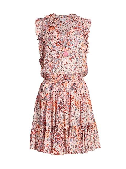 Triny Floral-Print Mini Dress | Saks Fifth Avenue