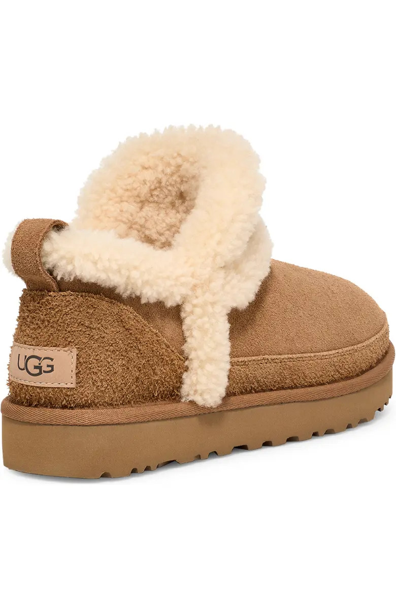 Classic Ultra Mini Spillseam Genuine Shearling Bootie (Women) | Nordstrom