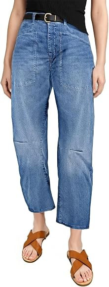 EVALESS Baggy Barrel Jeans for Womens High Waisted Wide Leg Boyfriend Denim Ankle Pants | Amazon (CA)