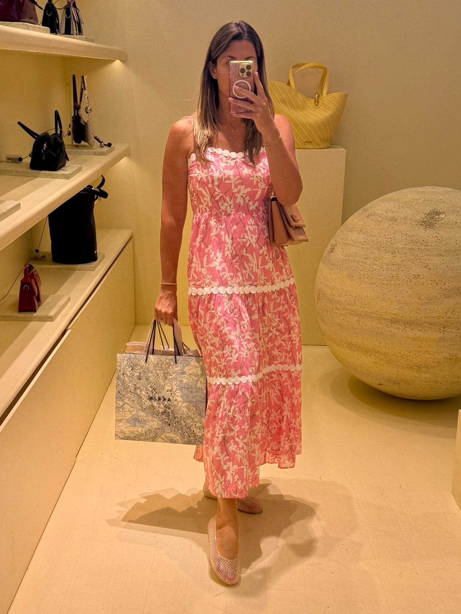 This pink and white number embodies summer and sunshine. Perfect for todays forecast! Paired with clear jellies for a fun and comfortable look.

Dress runs TTS. Wearing a size 4.

#LTKOver40 #LTKSeasonal #LTKTall