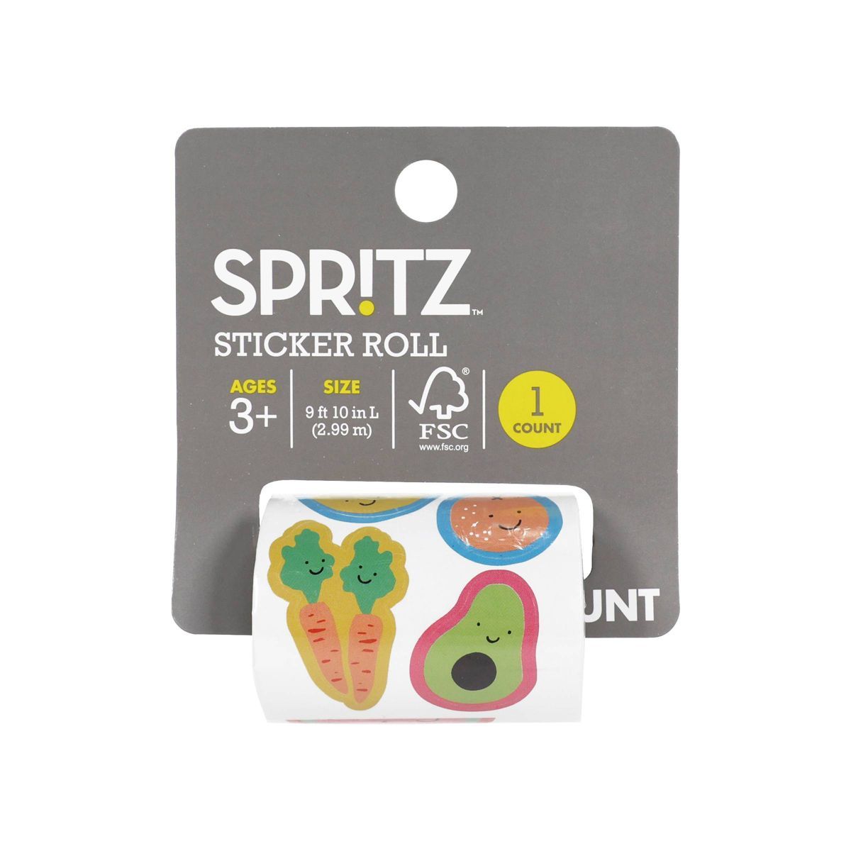 Fruit and Veggies Sticker Roll - Spritz™ | Target