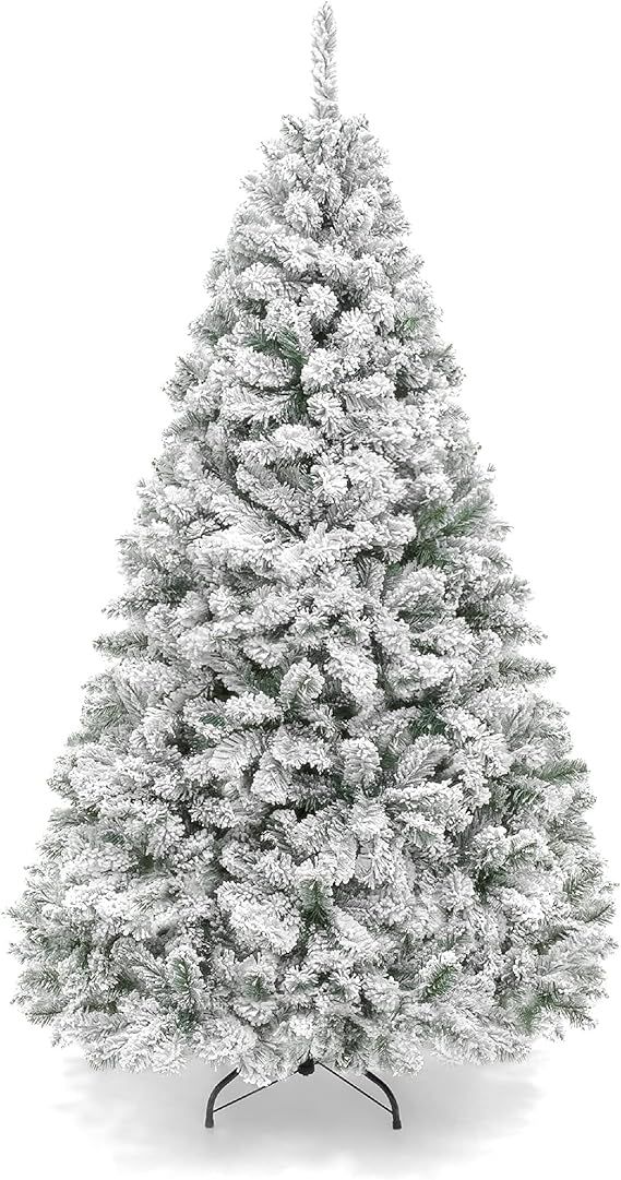 Best Choice Products 9ft Premium Snow Flocked Artificial Holiday Christmas Pine Tree for Home, Of... | Amazon (US)