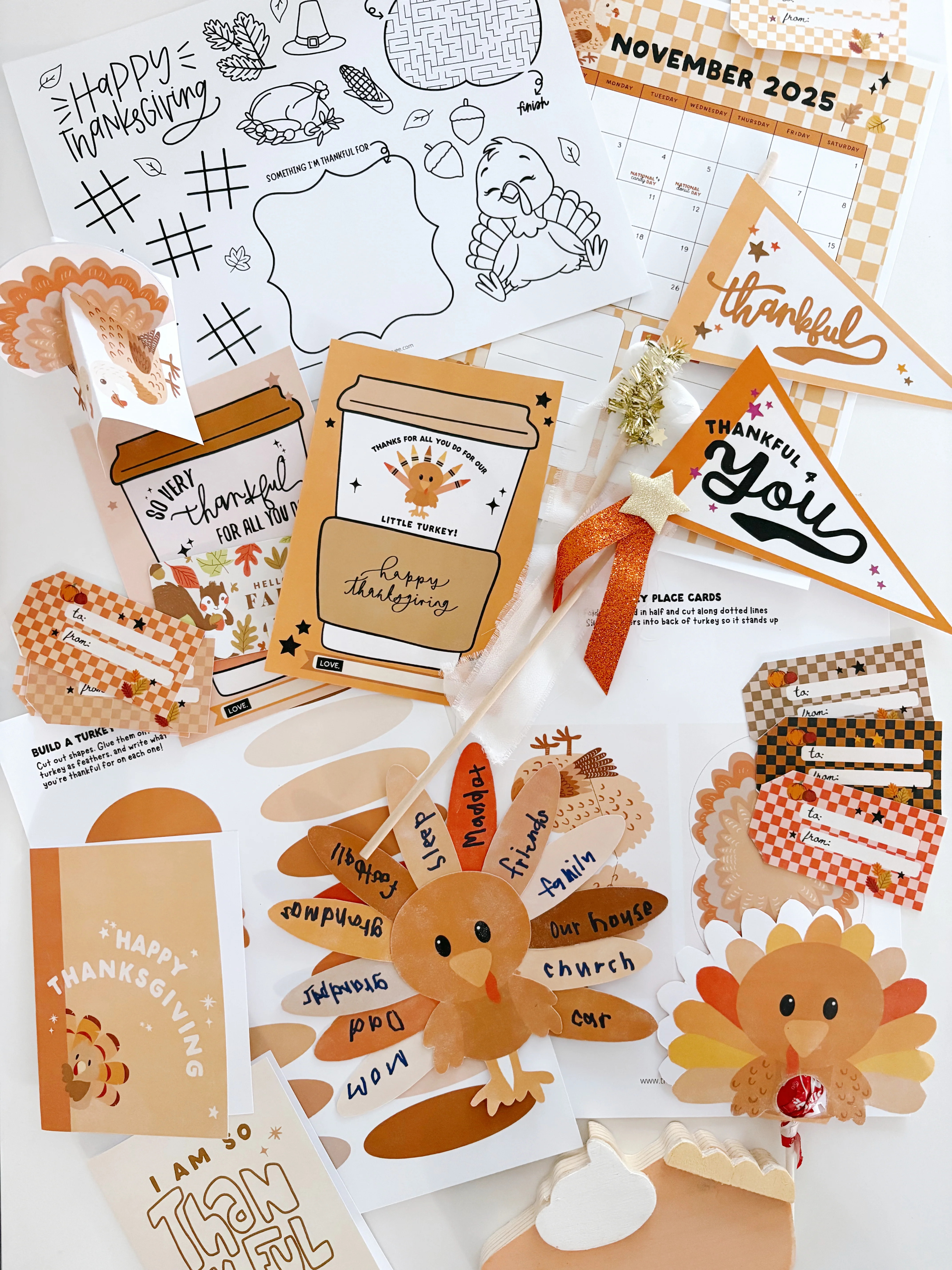 Thanksgiving Gift Card Holder | Printable Gift Card Holder | The Letter Vee