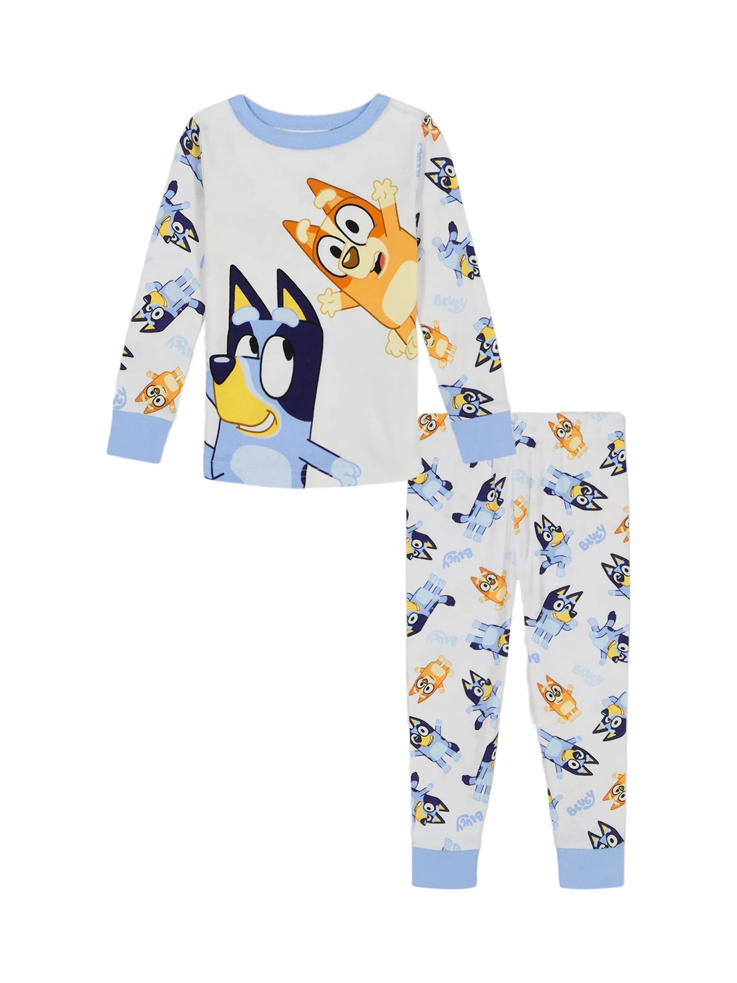 Character Toddler Long Sleeve Shirt and Pants Pajama Set, 2-Piece, Sizes 12M-5T | Walmart (US)