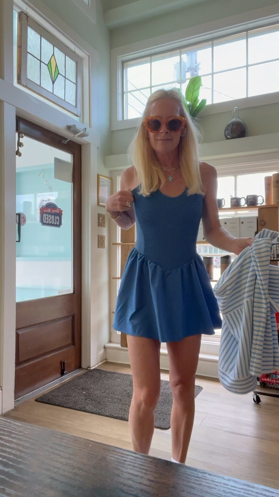 Target athleisure dresses just keep getting better and better! Grabbed this one in blue and the pink! True to size, I’m in a small