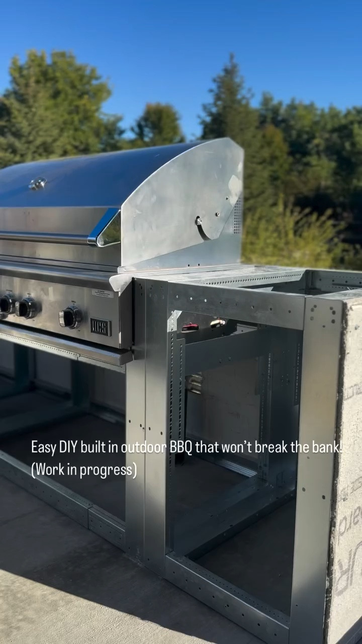 Save for later: save thousands with this outdoor BBQ diy kit. Simple to put together in a few hours. Comment SHOP for the link. Make sure you follow me or IG blocks the link. 

1. Order the kit 
2. Purchase your BBQ insert and any doors etc. 
3. Put the kit together 
4. Add Durarock 
5. Order countertops (we are using Granite as it holds up well outdoors)
6. We are hiring a stone mason to apply left over stone from our house build over the Durarock. 
7. Ensure you have a flat surface. 
8. Ensure gas hookups, electricity and water (if needed)

#outdoor #outdoorlife #outdoorbbq #bbq #diy #diyhome #diyprojects #modernhome #cljsquad #easydiy #backyard #patio #diyproject #homeinspo #stone #outdoorgrilling @dcsoutdoor #interiordesignideas #interiordesigners #homeimprovement #homeimprovements #designbuild #mydomaine
