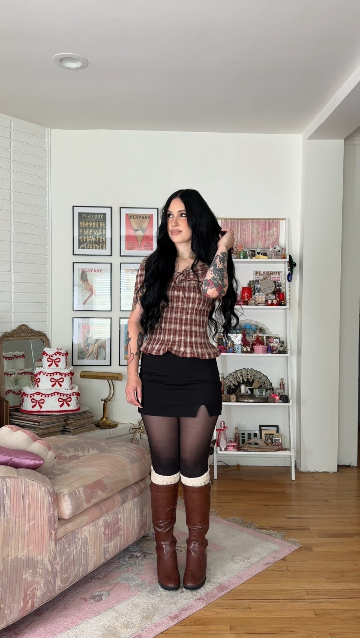 brown and black for fall 🐻🧸🤎 top is almost sold out and linked similar for my boots and socks (those are old!) 

#LTKFindsUnder100 #LTKSeasonal #LTKFindsUnder50