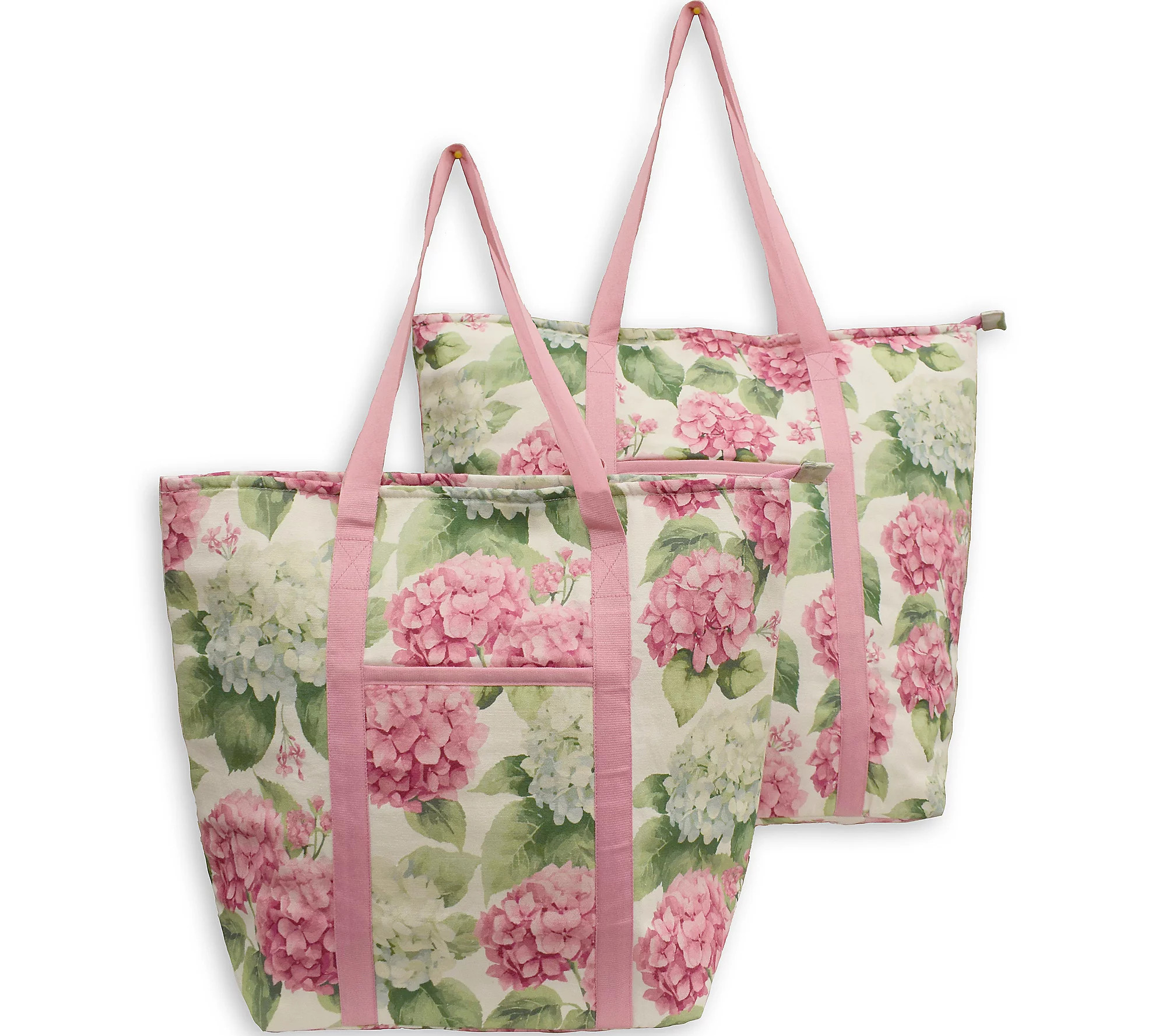 Temp-tations Set of 2 Insulated Printed Market Totes | QVC