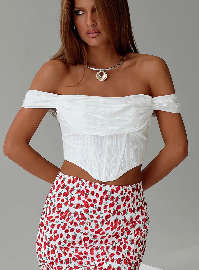 Bows & Bells Top White | Princess Polly US