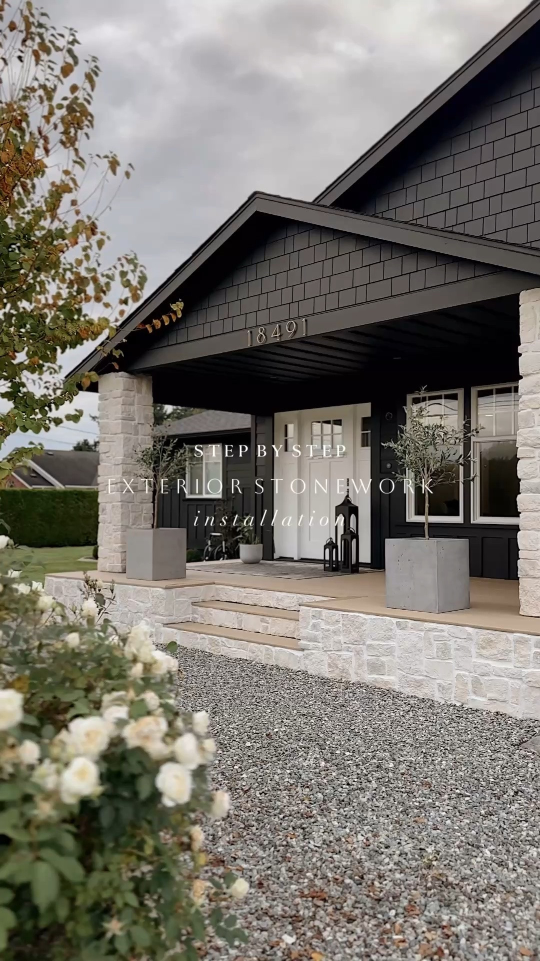 Showing the step by step process of installing our exterior stonework- definitely a lot of work but so worth it! 🤍

#LTKstorytime #LTKHome