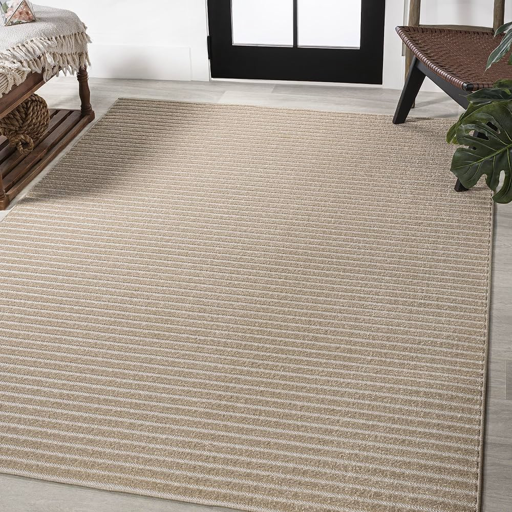 JONATHAN Y SCN102C-8 Aarhus Minimalist Scandi Striped Indoor Area Rug, Classic, Farmhouse, Cottag... | Amazon (US)