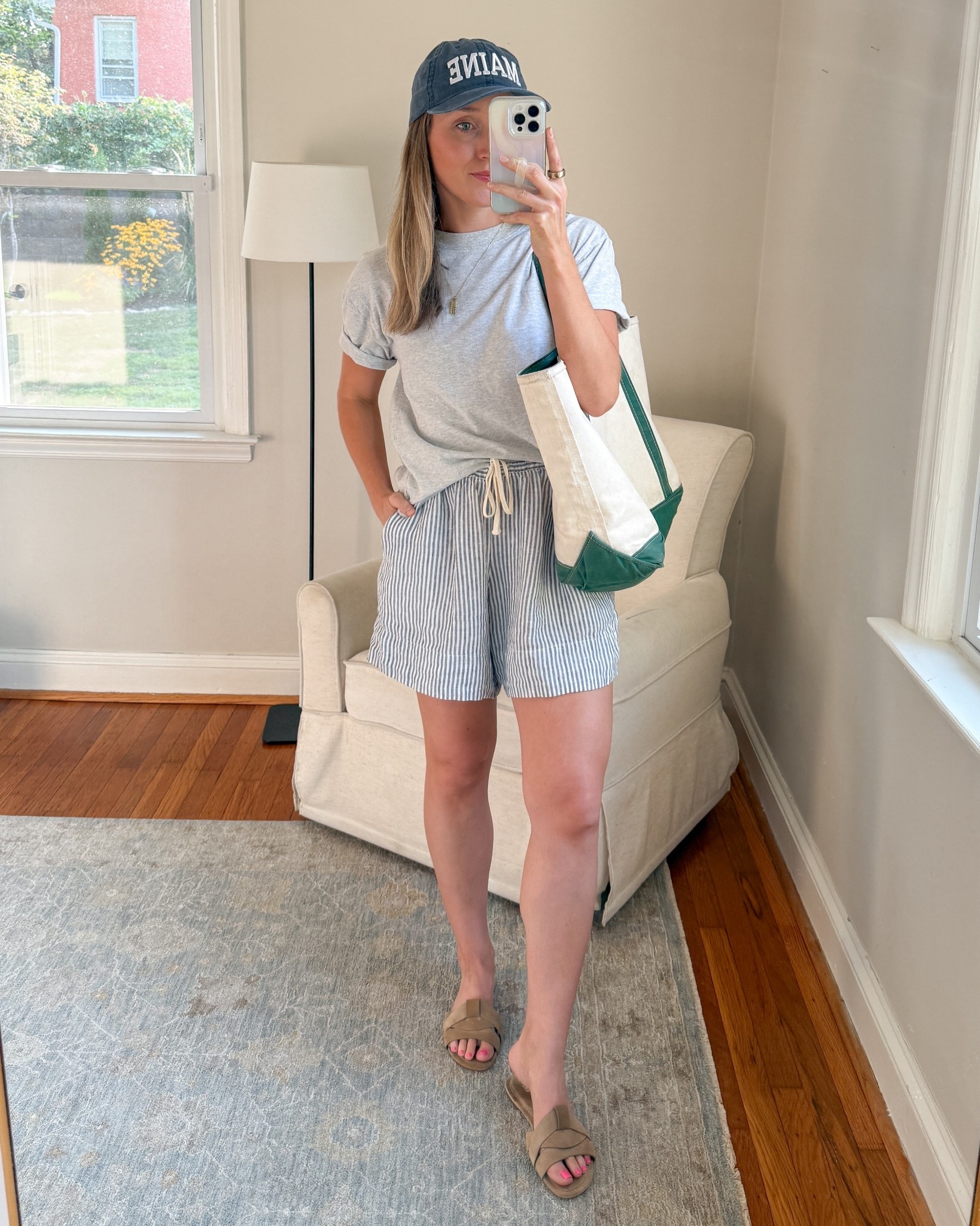 Linen shorts outfit, grab these for 50% off! Wearing small.