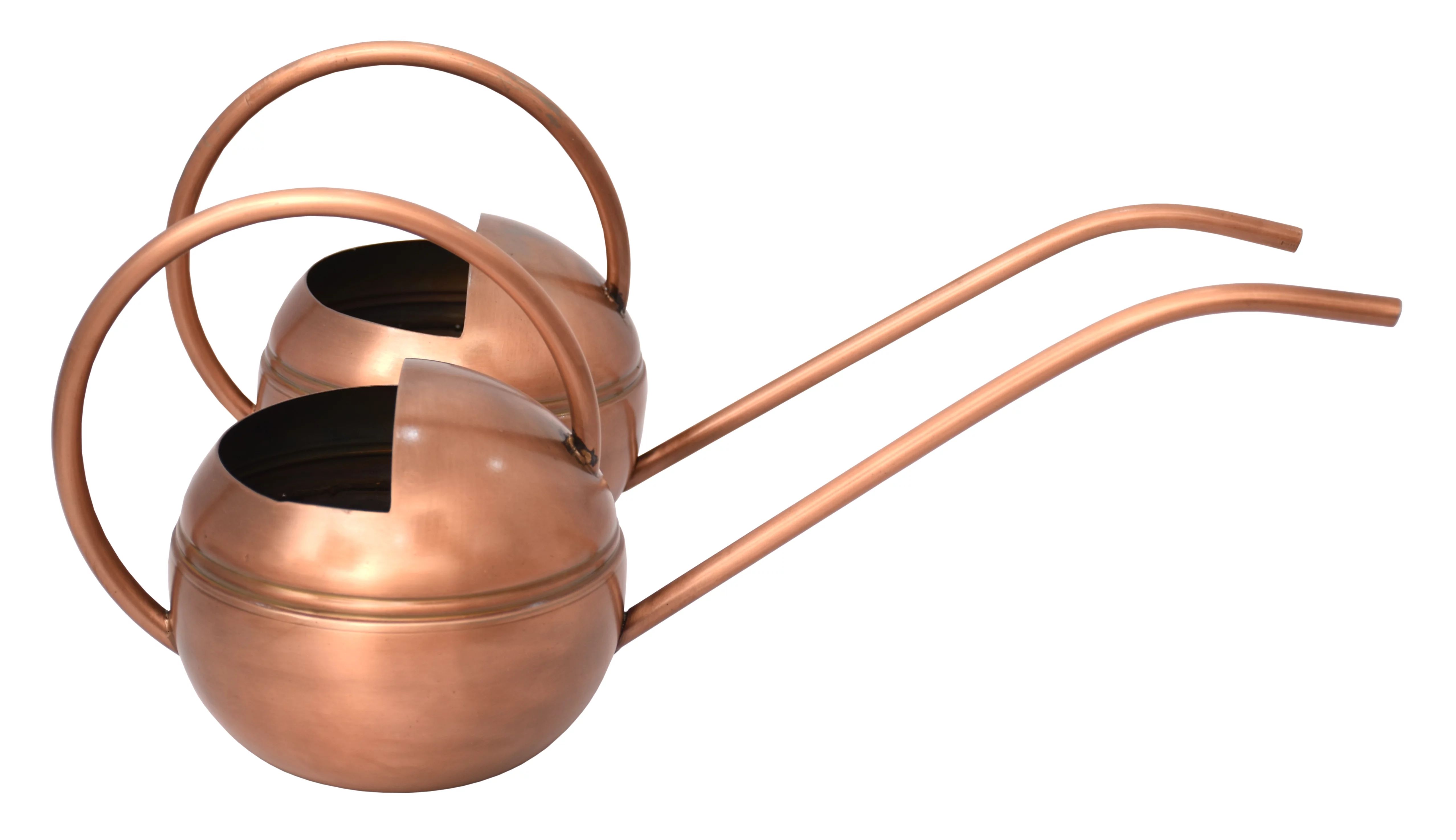 Better Homes & Gardens 2 Count Metal Watering Cans Copper finish, 7.25 inch | Walmart (US)
