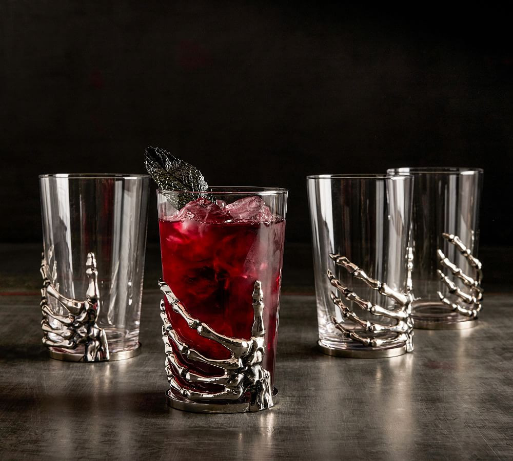 Skeleton Hand Highball Glass | Pottery Barn (US)