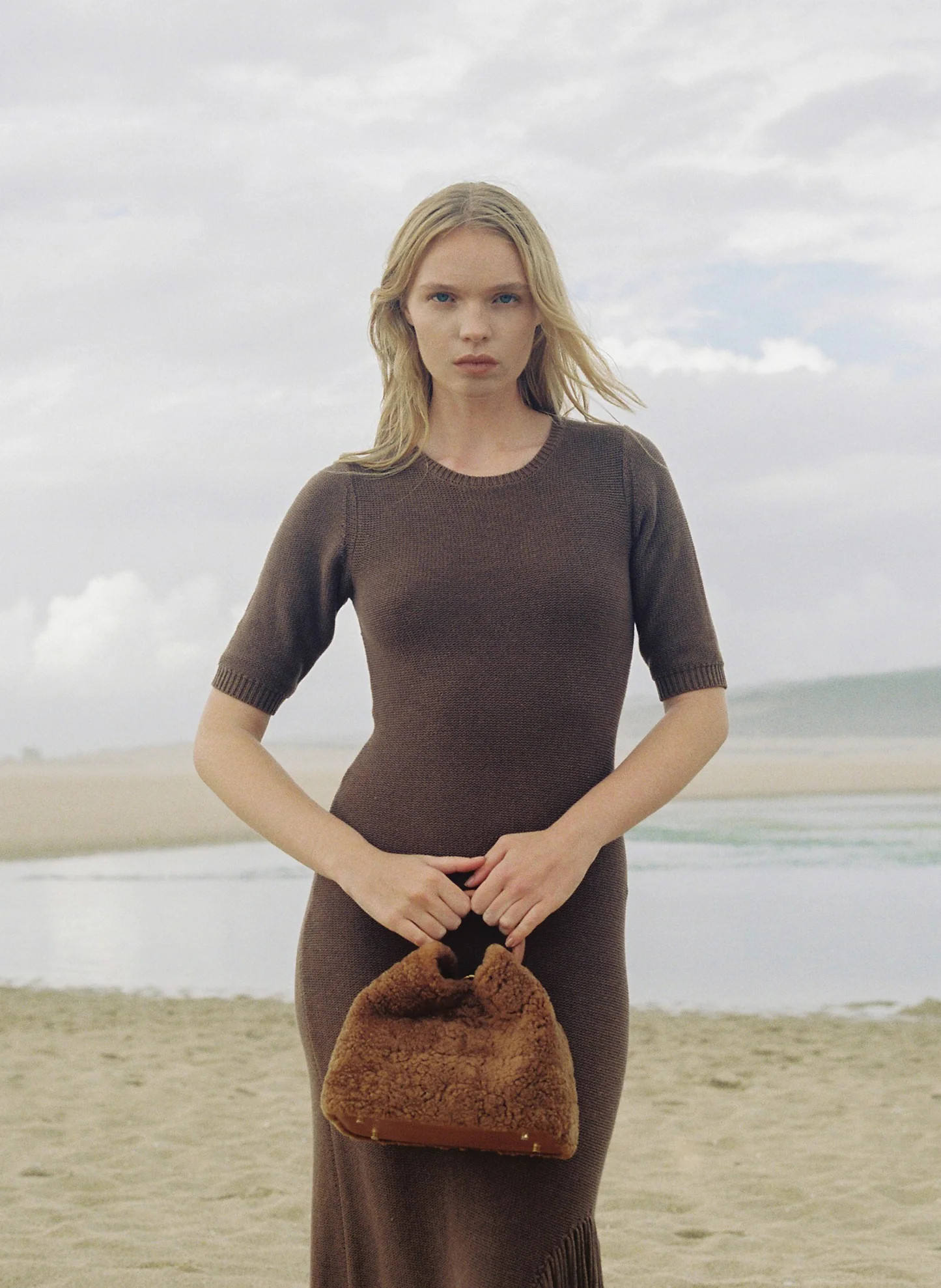 Baozi Shearling Teddy Caramel - Cozy Winter Bag - Elleme | Elleme