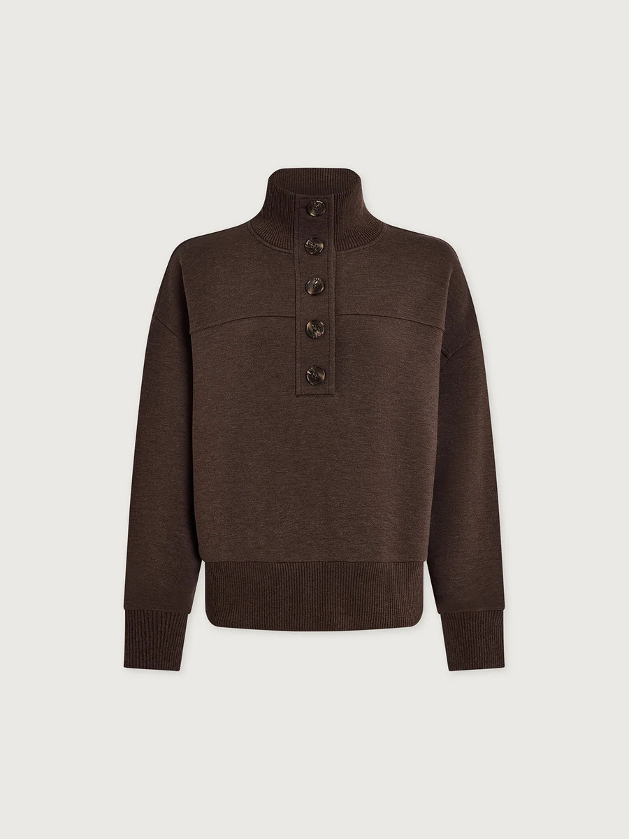 Bronya Button Placket Sweat | Women's Sweatshirt | Varley UK | Varley UK