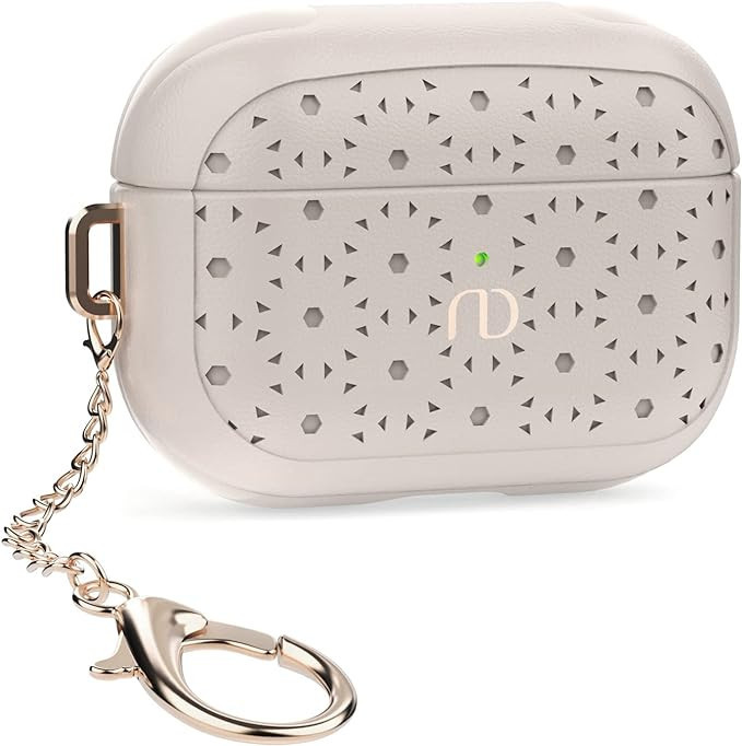 Nereides Compatible with AirPods Pro Case, Protective Leather Cover with Keychain, High-end Fashi... | Amazon (US)