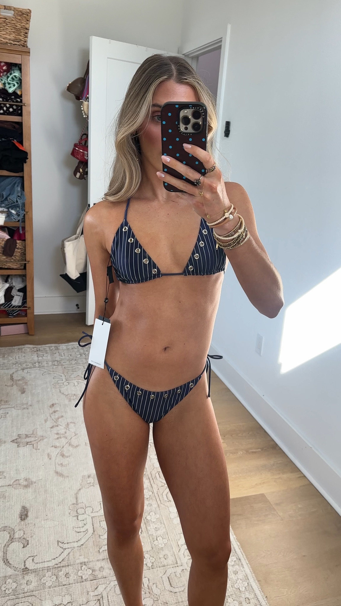 @tiger.mist bikini! The Marren Grommet Tie Side Bikini Bottom from Tiger Mist brings a bold, beach-ready vibe with playful stripes and edgy metal details. Featuring a low-rise fit with grommet trim and adjustable ties at the sides, it’s made to customize your fit and turn heads poolside. The Marren Grommet Triangle Bikini Top from Tiger Mist brings a bold, beach-ready vibe with playful stripes and edgy metal details. Featuring a V-neckline, triangle cups with grommet trim, and adjustable ties at the neck and back, it’s made to customize your fit and turn heads poolside

#LTKSeasonal #LTKSwim #LTKootd