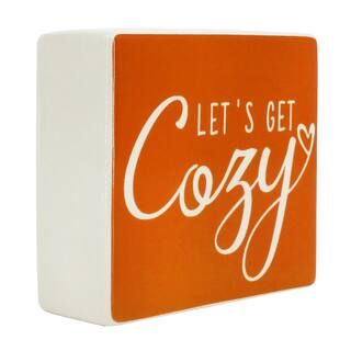 4" Let's Get Cozy Ceramic Tabletop Sign by Ashland® | Michaels | Michaels Stores