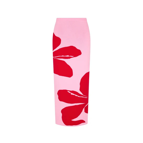Knit Midi Skirt - Berry Bliss | Kulani Kinis US