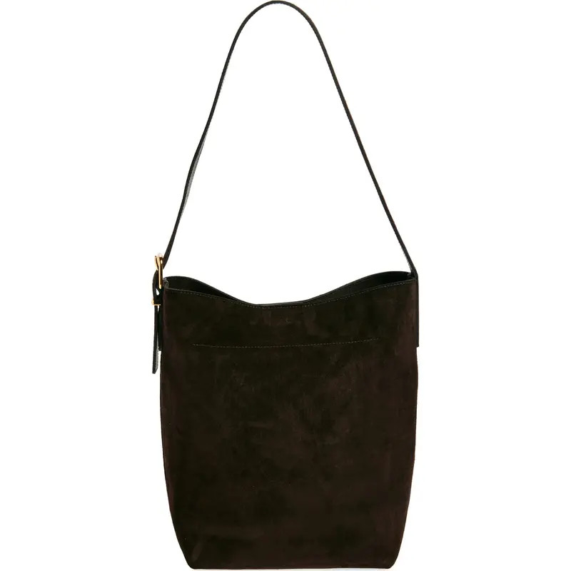 Madewell Essentials Suede Bucket Bag in Sunfaded Indigo at Nordstrom Rack | Nordstrom Rack